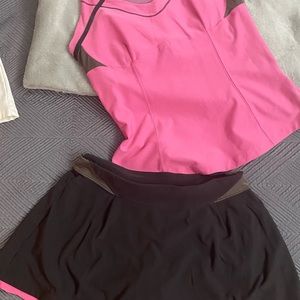 Nike small tennis skirt and medium tennis top